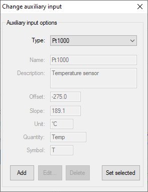 Change auxilary input